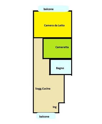 Appartamento 3 vani in vendita – Zona Centrale di Castel San Giorgio