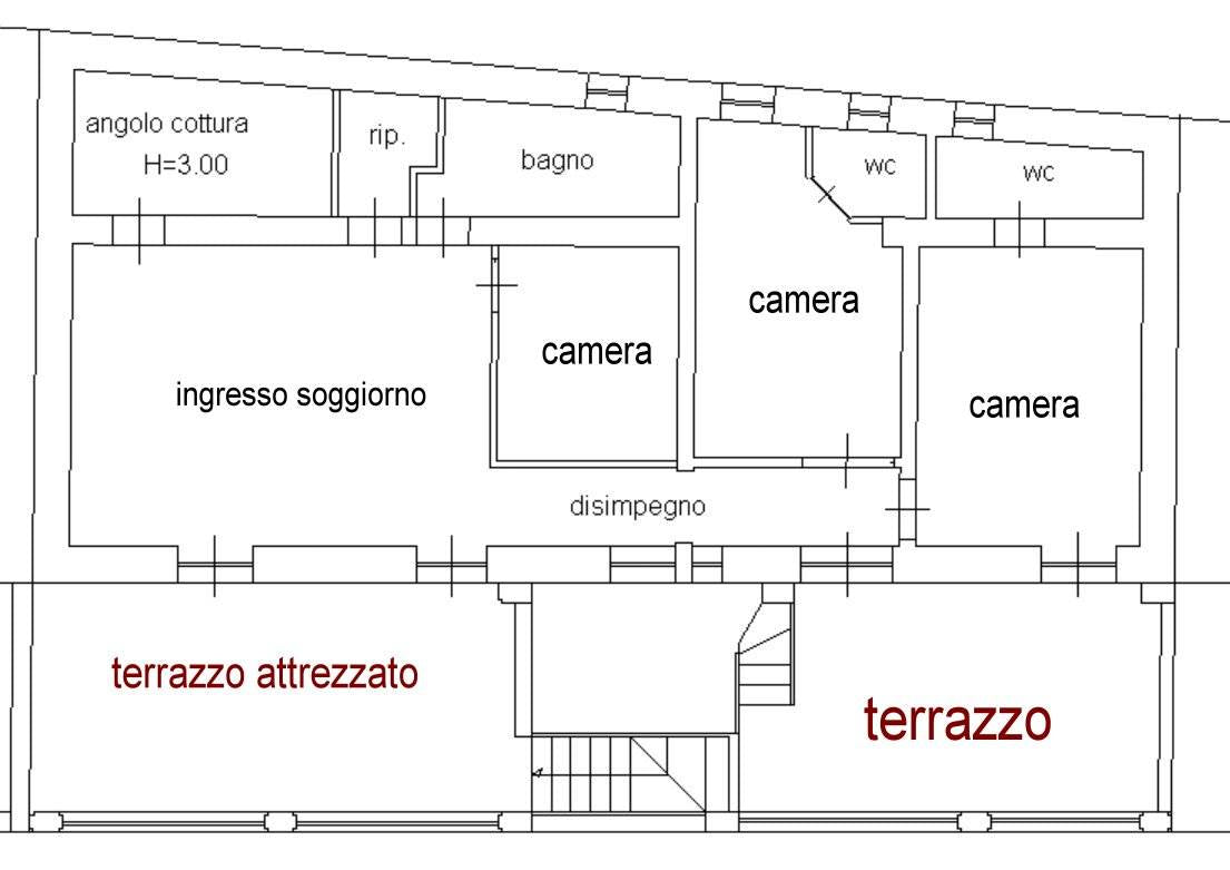 Abitazione Semi Indipendente con Terrazzo e Box – Trivio di Castel San Giorgio