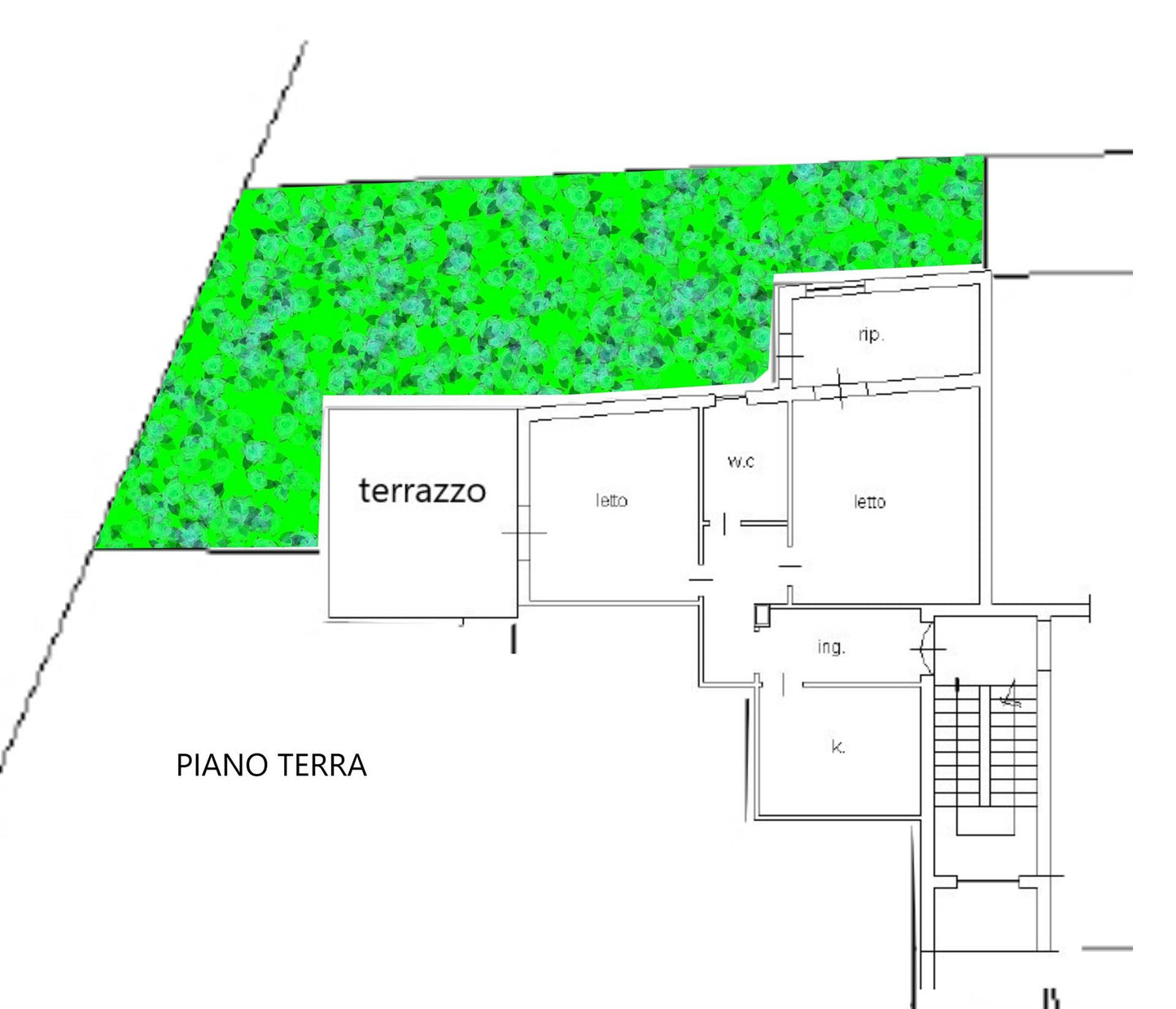 Soluzione bifamiliare con giardino, garage e terrazzo – Sarno
